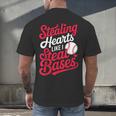 Stealing Hearts Like I Steal Bases Cute Baseball Boys Men's Back Print T-Shirt Stealing Hearts Like I Steal Bases Cute Baseball Boys Men's Back Print T-Shirt