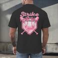 Strike Out Breast Cancer Baseball Drip For Boys Youth Men's Back Print T-Shirt Strike Out Breast Cancer Baseball Drip For Boys Youth Men's Back Print T-Shirt