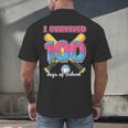 I Survived 100 Days Of School Baseball Cream Drip Boys Men's Back Print T-Shirt