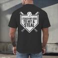 I Teach My Kids To Hit & Steal Baseball Player Coach Dad Tee Men's Back Print T-Shirt I Teach My Kids To Hit & Steal Baseball Player Coach Dad Tee Men's Back Print T-Shirt