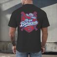 Team Boricua Puerto Rico Baseball Coqui Frog Pava Hat Fan Men's Back Print T-Shirt Team Boricua Puerto Rico Baseball Coqui Frog Pava Hat Fan Men's Back Print T-Shirt