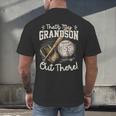 That's My Grandson Out There Jersey Number 55 Baseball Men's Back Print T-Shirt