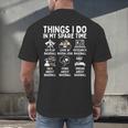 Things I Do In My Spare Time Baseball Lover Men's Back Print T-Shirt Things I Do In My Spare Time Baseball Lover Men's Back Print T-Shirt