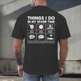Things I Do Spare Time Baseball Player Men Women Kids Men's Back Print T-Shirt Things I Do Spare Time Baseball Player Men Women Kids Men's Back Print T-Shirt