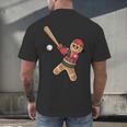 Ugly Christmas Sweater Gingerbread Baseball Toddler Kids Men's Back Print T-Shirt