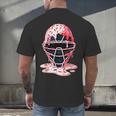 Valentine Baseball Catcher Mask Ice Cream Drip Tee For Boys Men's Back Print T-Shirt Valentine Baseball Catcher Mask Ice Cream Drip Tee For Boys Men's Back Print T-Shirt