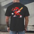 Valentine Baseball Heart Sports Love Valentines Day Boys Men's Back Print T-Shirt Valentine Baseball Heart Sports Love Valentines Day Boys Men's Back Print T-Shirt