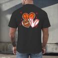 Valentines Baseball Basketball Football Heart Boy Men Men's Back Print T-Shirt Valentines Baseball Basketball Football Heart Boy Men Men's Back Print T-Shirt