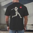 Valentines Day Baseball Batter Silhouette Heart Men Boy Kids Men's Back Print T-Shirt Valentines Day Baseball Batter Silhouette Heart Men Boy Kids Men's Back Print T-Shirt