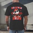 Valentines Day Baseball Six Seven 67 Meme Heart Baseball Dab Men's Back Print T-Shirt