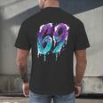 Vintage Baseball 69 Number Men's Back Print T-Shirt Vintage Baseball 69 Number Men's Back Print T-Shirt