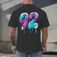 Vintage Baseball 92 Number Men's Back Print T-Shirt Vintage Baseball 92 Number Men's Back Print T-Shirt
