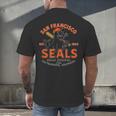 Vintage San Francisco Seals California Baseball Logo Men's Back Print T-Shirt