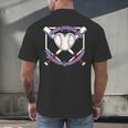 I Wear Purple For Alzheimers Awareness Baseball Heart Ribbon Men's Back Print T-Shirt I Wear Purple For Alzheimers Awareness Baseball Heart Ribbon Men's Back Print T-Shirt