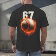 Women's 67 Baseball Boys Birthday Teens Six Seven Brainrot Men's Back Print T-Shirt Women's 67 Baseball Boys Birthday Teens Six Seven Brainrot Men's Back Print T-Shirt
