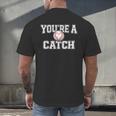 You'Re A Catch Baseball Pun Heart Kids Boys Valentines Men's Back Print T-Shirt You'Re A Catch Baseball Pun Heart Kids Boys Valentines Men's Back Print T-Shirt