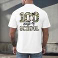 100 Days Of School Camo Baseball Camouflage For Kids Men's Back Print T-Shirt 100 Days Of School Camo Baseball Camouflage For Kids Men's Back Print T-Shirt