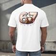 6 7 Six Seven American Baseball Graphic Men's Back Print T-Shirt 6 7 Six Seven American Baseball Graphic Men's Back Print T-Shirt