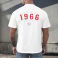 60 Year Old 1966 Classic Baseball 60th Birthday Men's Back Print T-Shirt