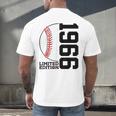 60th Birthday Baseball Limited Edition 1966 Men's Back Print T-Shirt 60th Birthday Baseball Limited Edition 1966 Men's Back Print T-Shirt