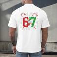 67 Baseball Christmas Candy Cane Snowflake Holiday Sports Men's Back Print T-Shirt 67 Baseball Christmas Candy Cane Snowflake Holiday Sports Men's Back Print T-Shirt