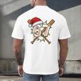 67 Baseball Xmas Lights Santa Hat Holiday Men's Back Print T-Shirt 67 Baseball Xmas Lights Santa Hat Holiday Men's Back Print T-Shirt