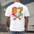 67 Ice Cream Drip Baseball Number 67 Player 67th Birthday Men's Back Print T-Shirt 67 Ice Cream Drip Baseball Number 67 Player 67th Birthday Men's Back Print T-Shirt