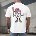 8th Birthday Baseball Ice-Cream Drip 8 Years Old Boys Girls Men's Back Print T-Shirt 8th Birthday Baseball Ice-Cream Drip 8 Years Old Boys Girls Men's Back Print T-Shirt