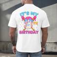 9th Birthday Baseball 9 Year Old Ice Cream Drip Boy Baseball Premium Tri-Blend Men's Back Print T-Shirt