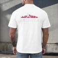 Atlanta Baseball Vintage Player Minimalist Skyline Retro Men's Back Print T-Shirt Atlanta Baseball Vintage Player Minimalist Skyline Retro Men's Back Print T-Shirt