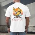 Bananas Baseball Sunset Retro Fruit Sports Boys Kids Men Premium Tri-Blend Men's Back Print T-Shirt Bananas Baseball Sunset Retro Fruit Sports Boys Kids Men Premium Tri-Blend Men's Back Print T-Shirt