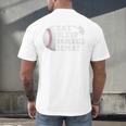 Baseball Catcher Eat Sleep Repeat Youth Boys Men Men's Back Print T-Shirt Baseball Catcher Eat Sleep Repeat Youth Boys Men Men's Back Print T-Shirt
