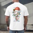 Baseball Christmas Ball Hat Snow Winter Premium Tri-Blend Men's Back Print T-Shirt Baseball Christmas Ball Hat Snow Winter Premium Tri-Blend Men's Back Print T-Shirt