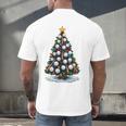 Baseball Christmas Tree Men Boys Youth Santa Sports Men's Back Print T-Shirt Baseball Christmas Tree Men Boys Youth Santa Sports Men's Back Print T-Shirt