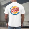 Baseball Dinger King Logo For Home Run Players And Fan Men's Back Print T-Shirt Baseball Dinger King Logo For Home Run Players And Fan Men's Back Print T-Shirt