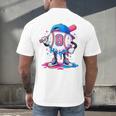 Baseball Drip 8th 8 Year Old Birthday Boys Pitcher Player Men's Back Print T-Shirt Baseball Drip 8th 8 Year Old Birthday Boys Pitcher Player Men's Back Print T-Shirt