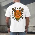 Baseball Drip Ice Cream Dripping Blaze Hunter Orange Camo Men's Back Print T-Shirt Baseball Drip Ice Cream Dripping Blaze Hunter Orange Camo Men's Back Print T-Shirt