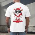 Baseball Drip Ice Cream Sunglasses Boys Youth Kids Valentine Men's Back Print T-Shirt Baseball Drip Ice Cream Sunglasses Boys Youth Kids Valentine Men's Back Print T-Shirt