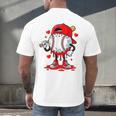 Baseball Drip Valentines Men's Back Print T-Shirt