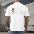 Baseball Hit Hard Run Fast Turn Left Men Boys Men's Back Print T-Shirt Baseball Hit Hard Run Fast Turn Left Men Boys Men's Back Print T-Shirt
