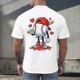 Baseball Ice Cream Drip Valentines Day Sports For Kids Boys Men's Back Print T-Shirt Baseball Ice Cream Drip Valentines Day Sports For Kids Boys Men's Back Print T-Shirt