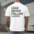 Baseball Lead Never Follow Leaders Team Captain Leadership Premium Tri-Blend Men's Back Print T-Shirt Baseball Lead Never Follow Leaders Team Captain Leadership Premium Tri-Blend Men's Back Print T-Shirt