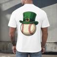 Baseball Leprechaun Hat Saint Patrick Retro Men's Back Print T-Shirt