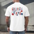 Baseball Mama Mom Mother Vintage Game Day Men's Back Print T-Shirt Baseball Mama Mom Mother Vintage Game Day Men's Back Print T-Shirt