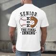 Baseball Senior Mom 2026 The Final Inning Men's Back Print T-Shirt Baseball Senior Mom 2026 The Final Inning Men's Back Print T-Shirt