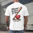 Baseball Valentine Forever On Deck For You Tee Men's Back Print T-Shirt Baseball Valentine Forever On Deck For You Tee Men's Back Print T-Shirt
