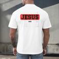 This Boy Runs On Jesus And Baseball Christian Baseball Men's Back Print T-Shirt