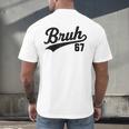 Bruh Baseball Style Number 67 Sports Bro Slang Meme Brother Men's Back Print T-Shirt Bruh Baseball Style Number 67 Sports Bro Slang Meme Brother Men's Back Print T-Shirt