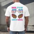 Bruh Its My 67 33 Day Of School Baseball Boys Kids 100th Day Men's Back Print T-Shirt Bruh Its My 67 33 Day Of School Baseball Boys Kids 100th Day Men's Back Print T-Shirt