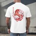 Chinese New Year 2026 Year Of The Horse Raglan Baseball Tee Men's Back Print T-Shirt